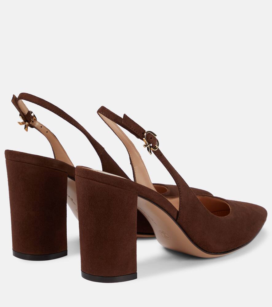 Gianvito Rossi Suede slingback pumps