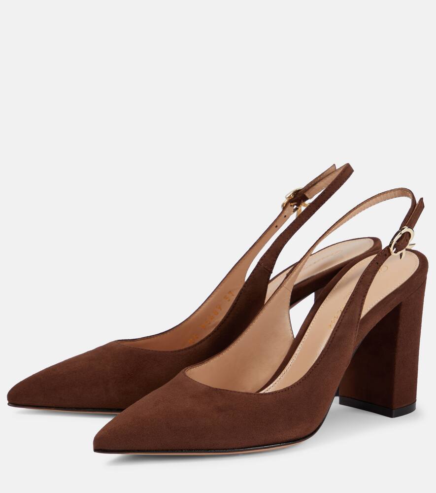 Gianvito Rossi Suede slingback pumps
