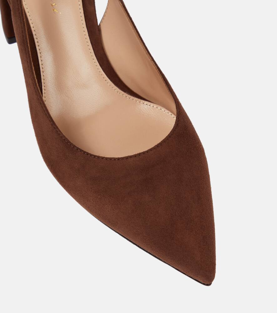 Gianvito Rossi Suede slingback pumps