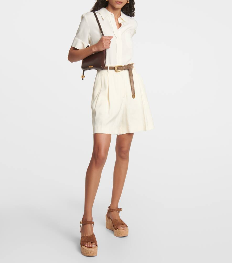 Gianvito Rossi Suede wedge sandals