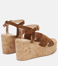 Gianvito Rossi Suede wedge sandals