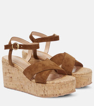 Gianvito Rossi Suede wedge sandals