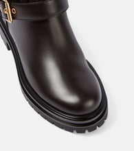 Gianvito Rossi Thurso leather-trimmed biker boots