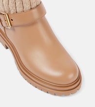 Gianvito Rossi Thurso leather-trimmed sock boots