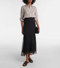 Gianvito Rossi Tigra suede and mesh slides