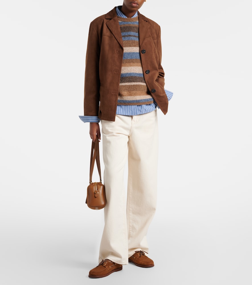 Gianvito Rossi Vandee suede boat shoes