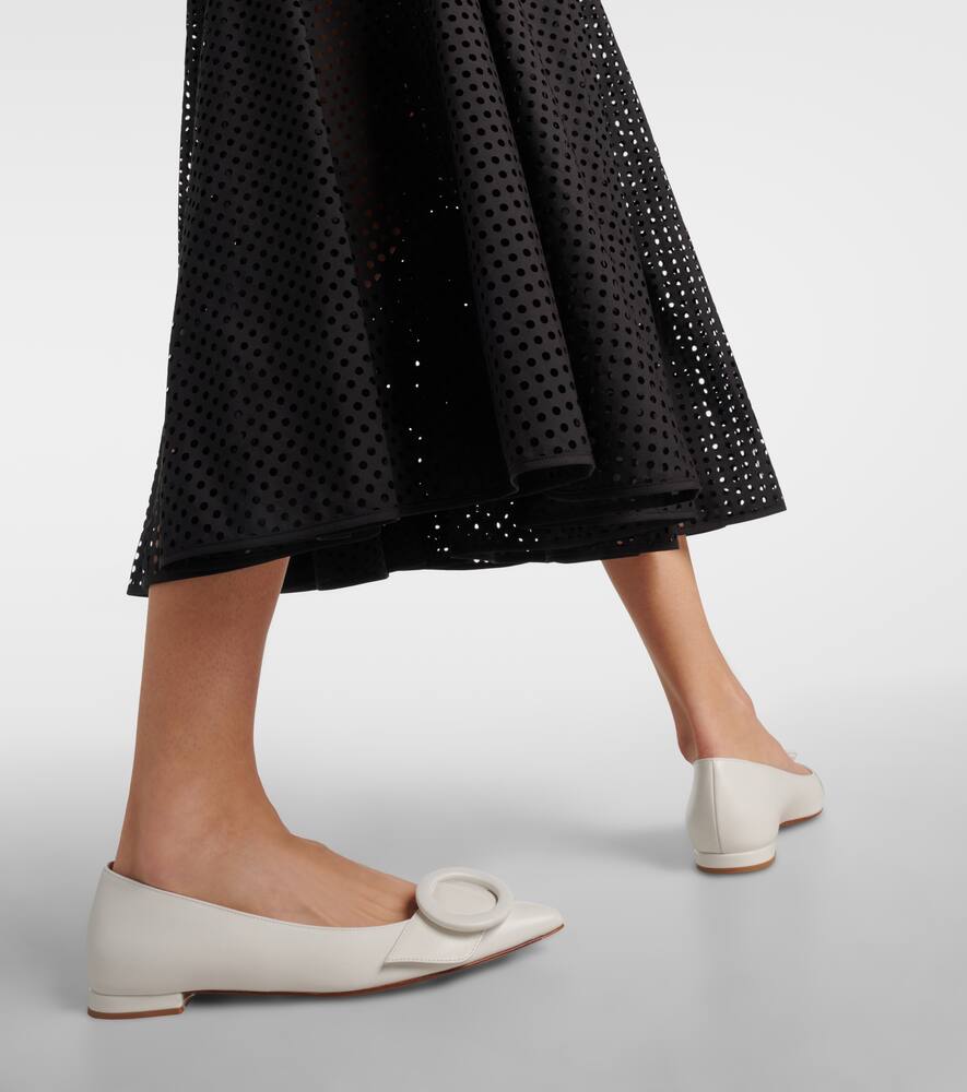Gianvito Rossi Venezia leather ballet flats