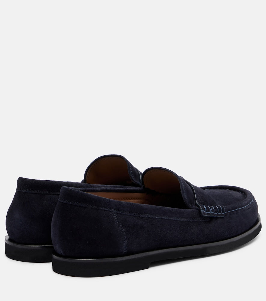 Gianvito Rossi Vernon suede penny loafers