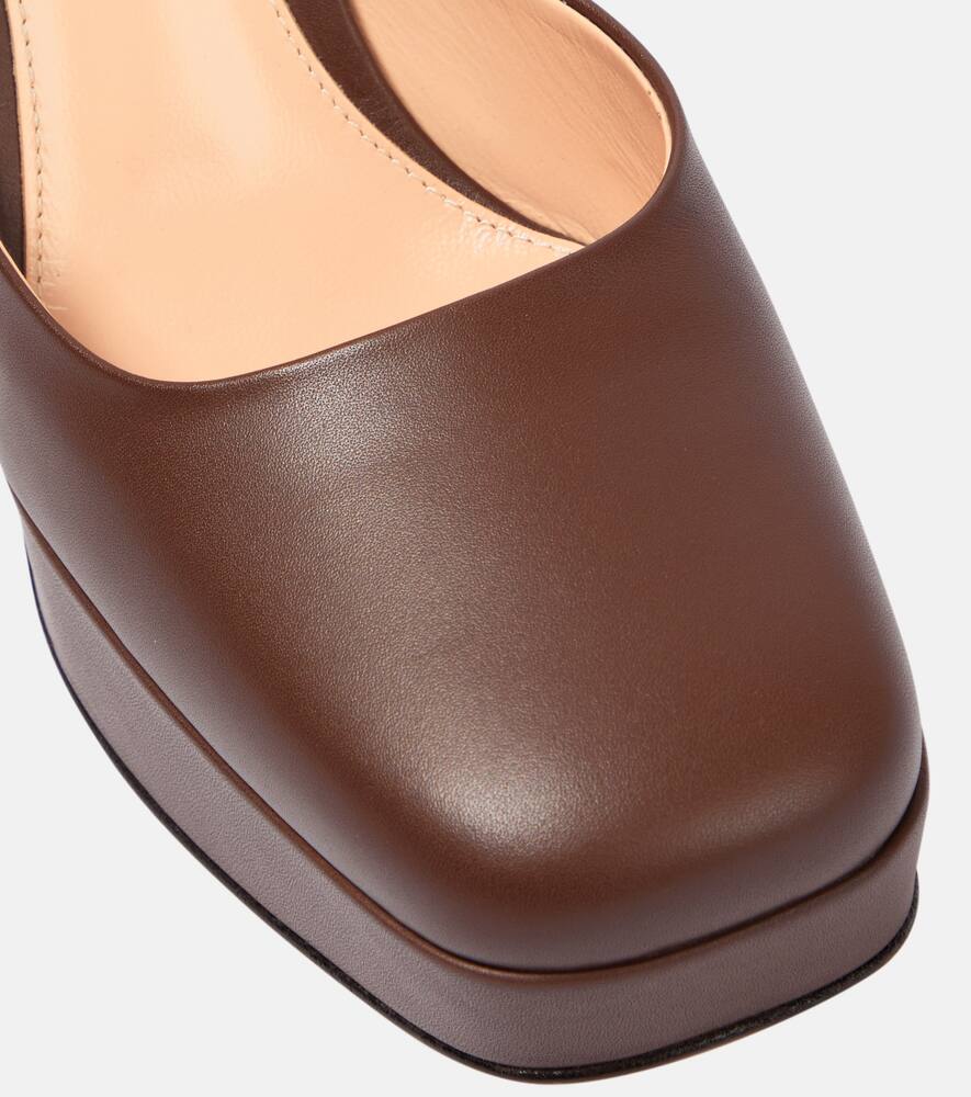 Gianvito Rossi Vian platform leather pumps