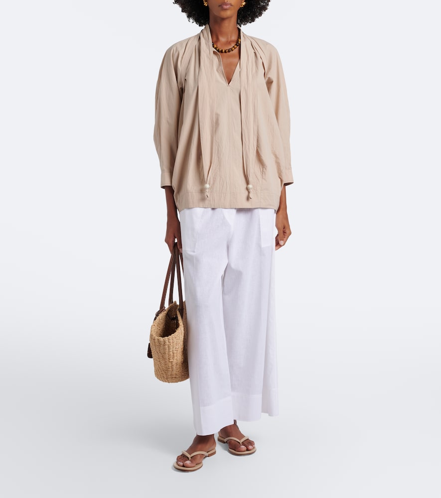 Gianvito Rossi Calypso leather thong sandals (Beige) - Flat Sandals
