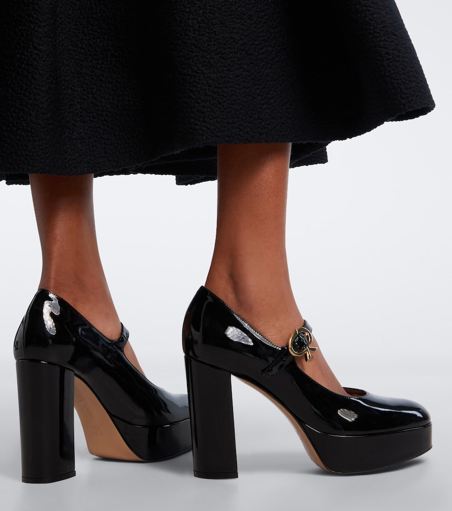 Gianvito Rossi Doris patent leather Mary Jane platform pumps - Black High-Heel Pumps