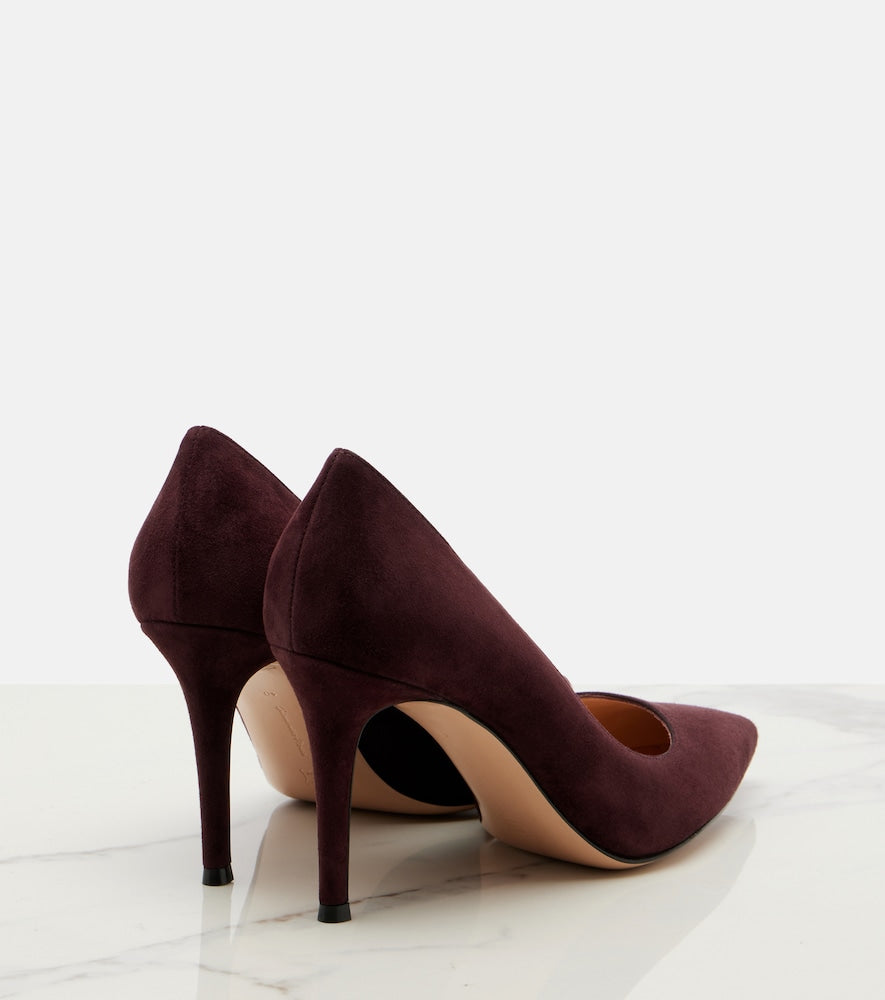 Gianvito Rossi Gianvito suede pumps - Brown Mid Heel Pumps