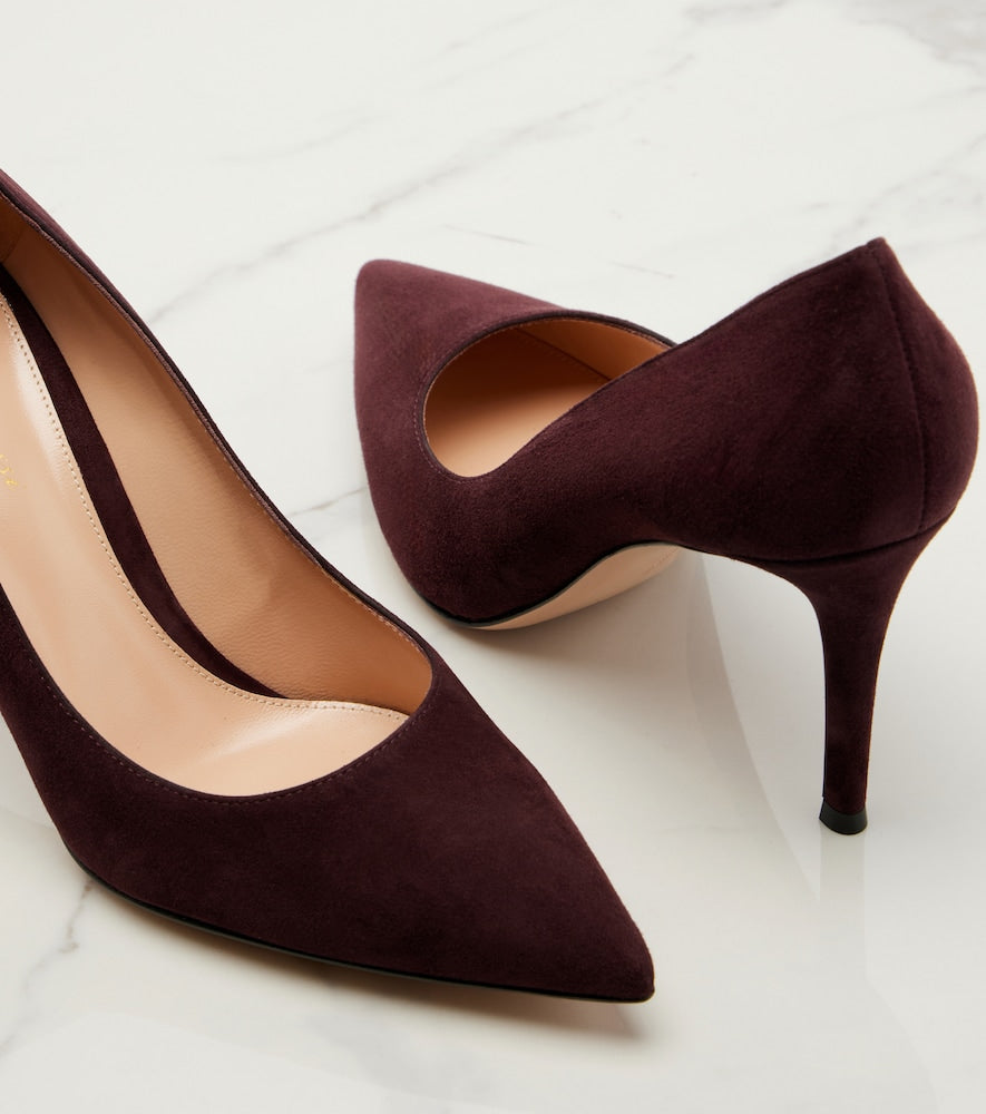 Gianvito Rossi Gianvito suede pumps - Brown Mid Heel Pumps
