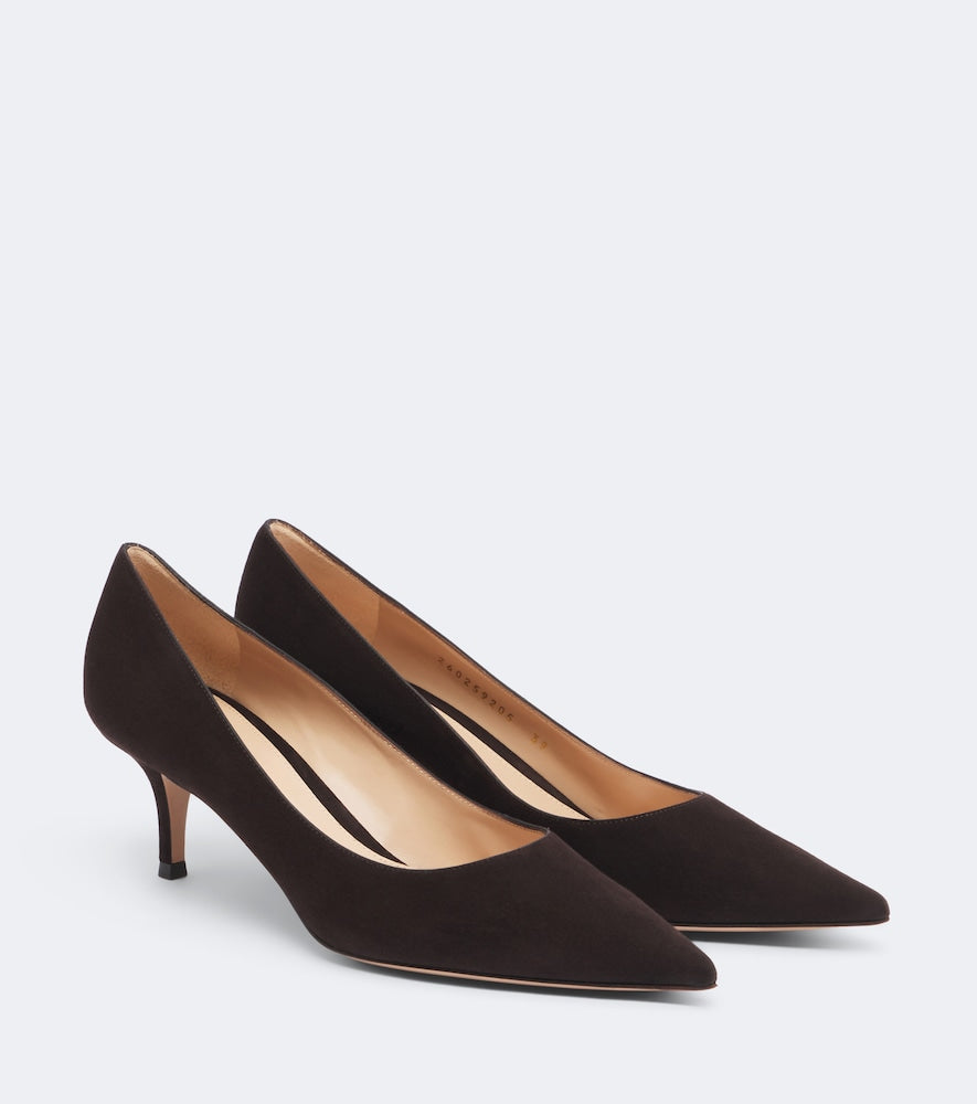 Gianvito Rossi Gianvito suede pumps in Brown - Mid Heel Pumps
