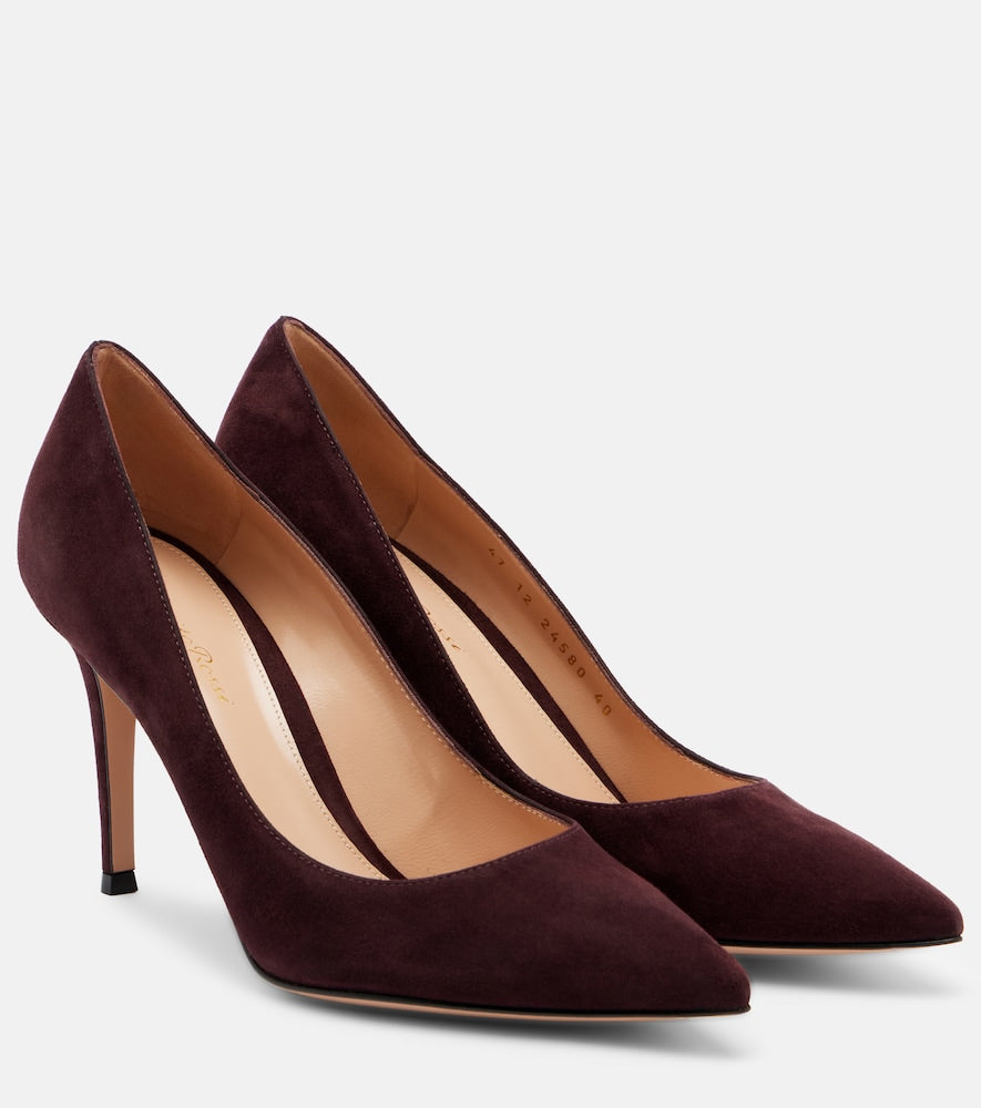 Gianvito Rossi Gianvito suede pumps - Brown Mid Heel Pumps