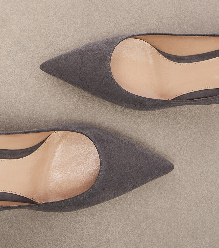 Grey Gianvito Rossi Gianvito suede pumps - Mid Heel Pumps