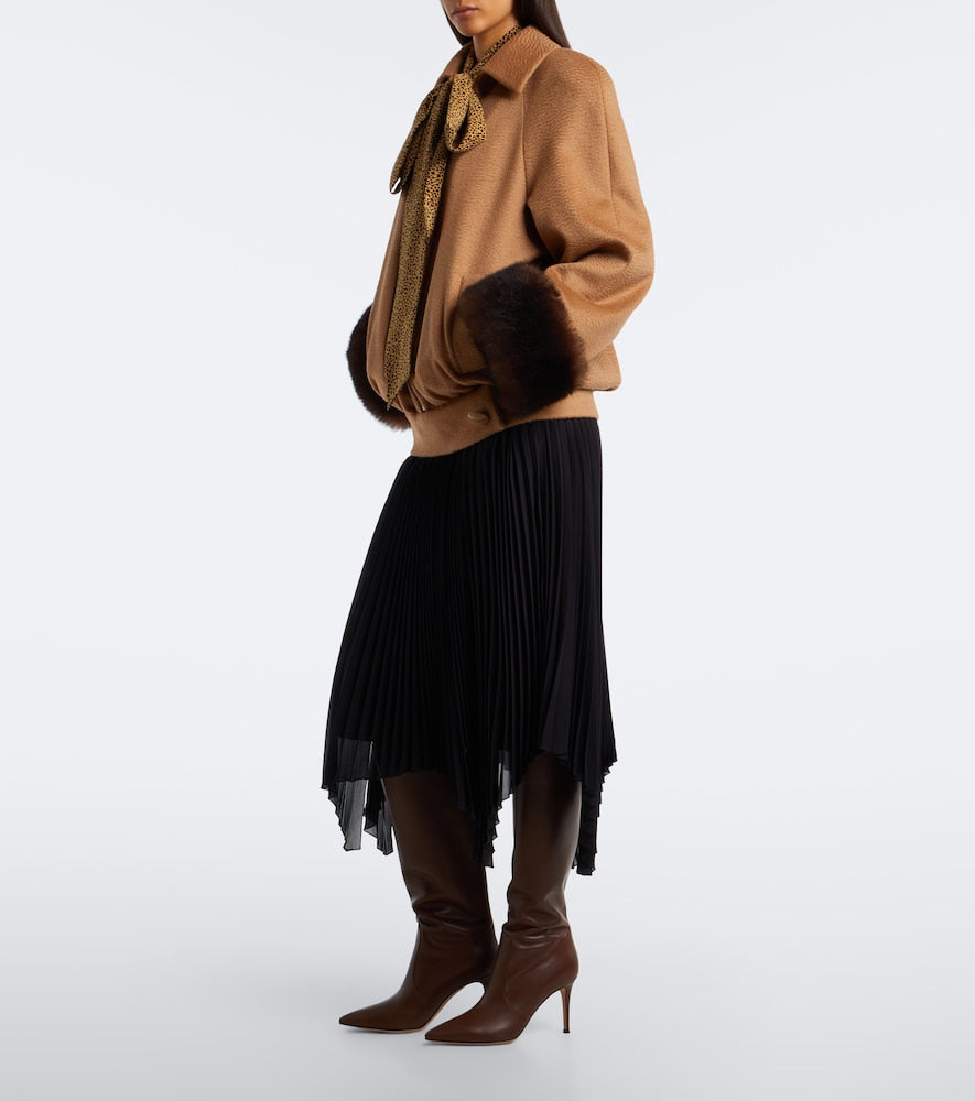 Gianvito Rossi Hansen 85 knee-high leather boots - Brown High Heels