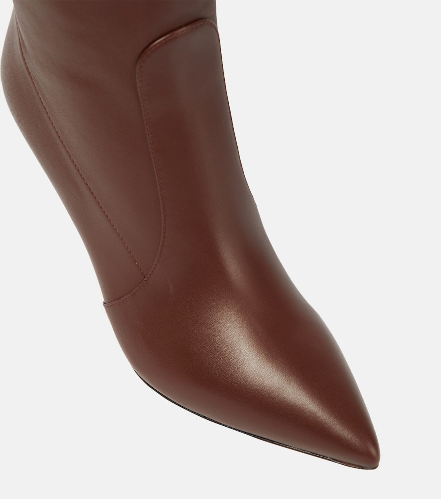 Gianvito Rossi Hansen 85 knee-high leather boots - Brown High Heels