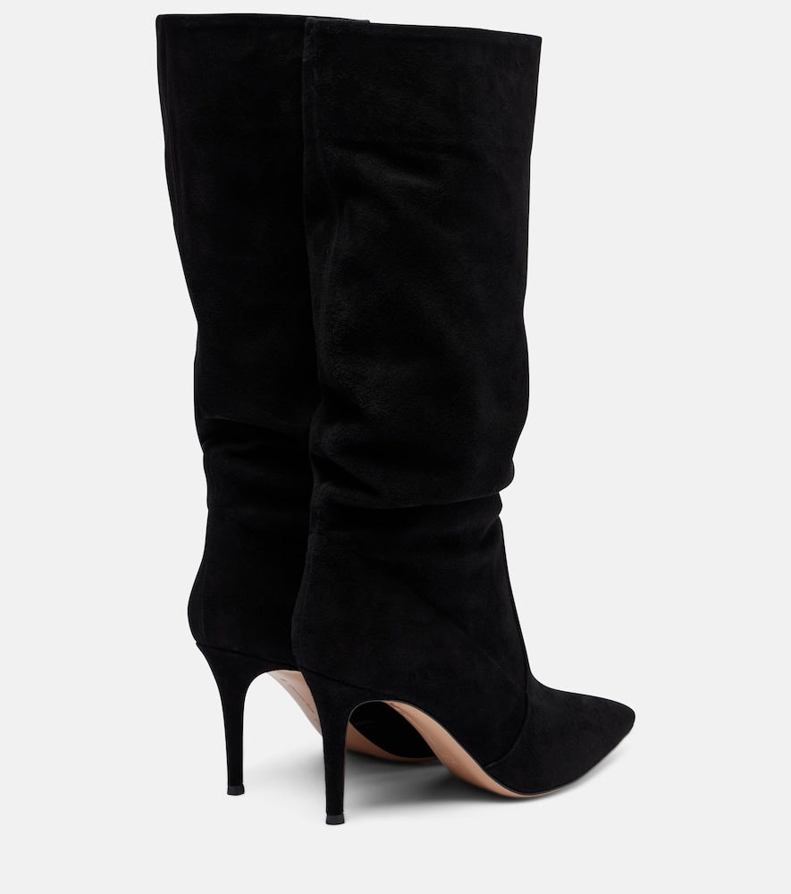 Gianvito Rossi Hansen 85 suede knee-high boots in Black - Mid Heel Boots