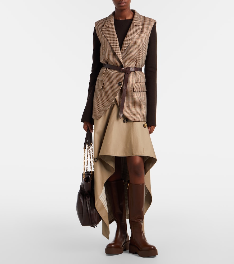 Gianvito Rossi Hiro leather knee-high boots in Brown - Flat Boots