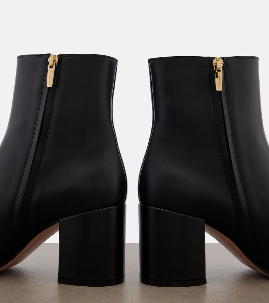 Black Gianvito Rossi Joelle leather ankle boots - Mid Heels