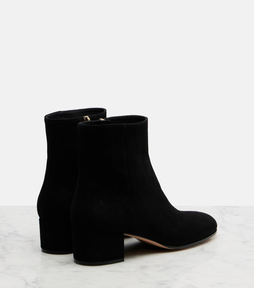 Gianvito Rossi Joelle suede ankle boots (Black) - Mid Heel Boots