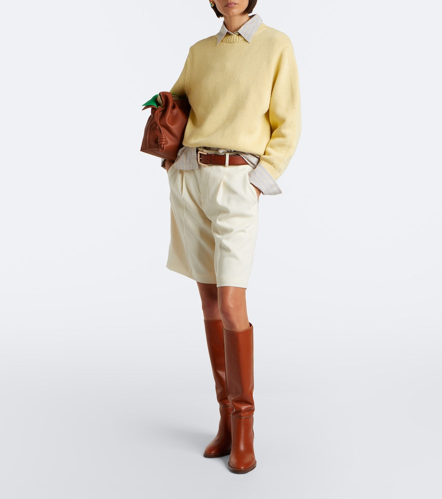 Gianvito Rossi Leather knee-high boots (Brown) - Mid Heels