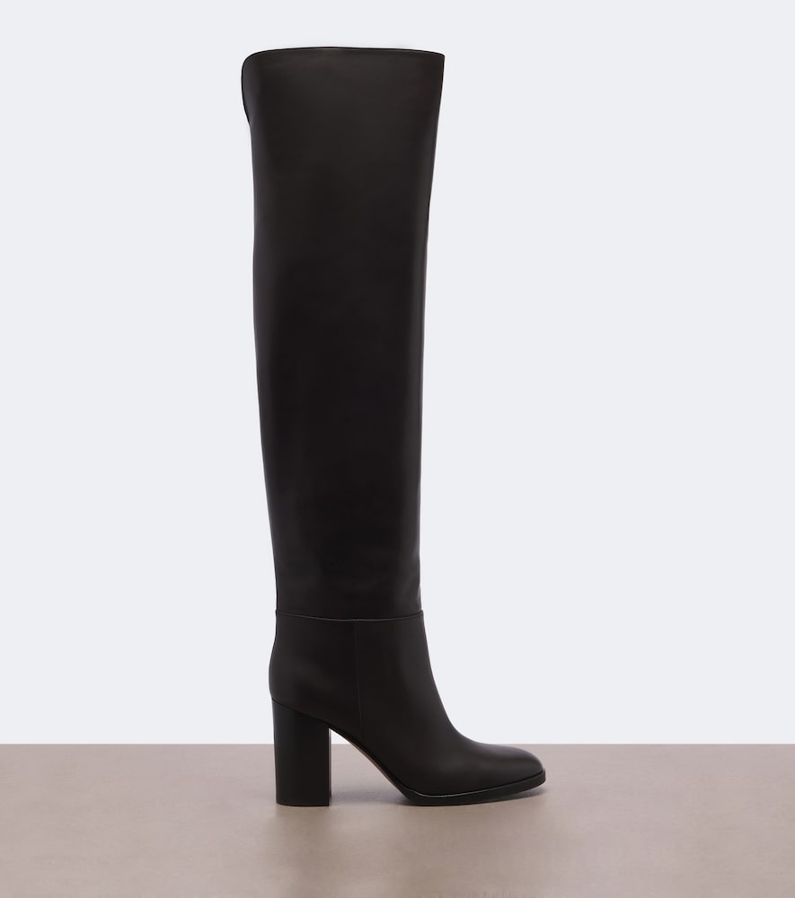 Gianvito Rossi Leather over-the-knee boots (Brown) - Over-The-Knee Boots