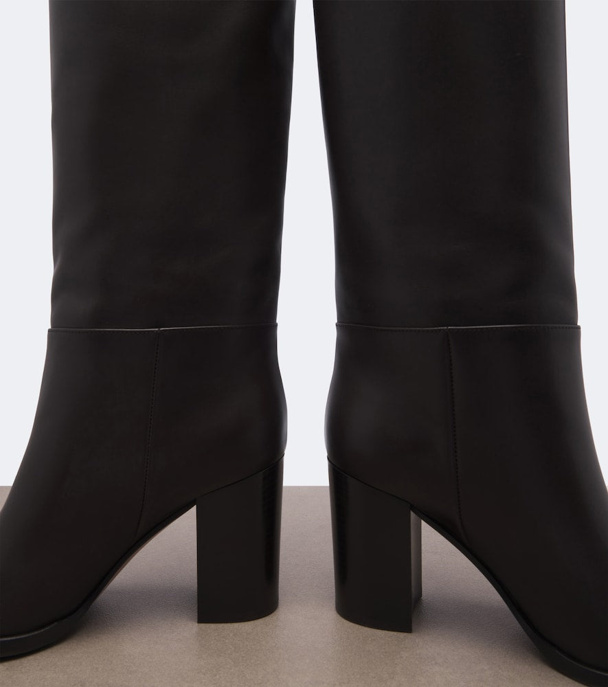 Gianvito Rossi Leather over-the-knee boots (Brown) - Over-The-Knee Boots