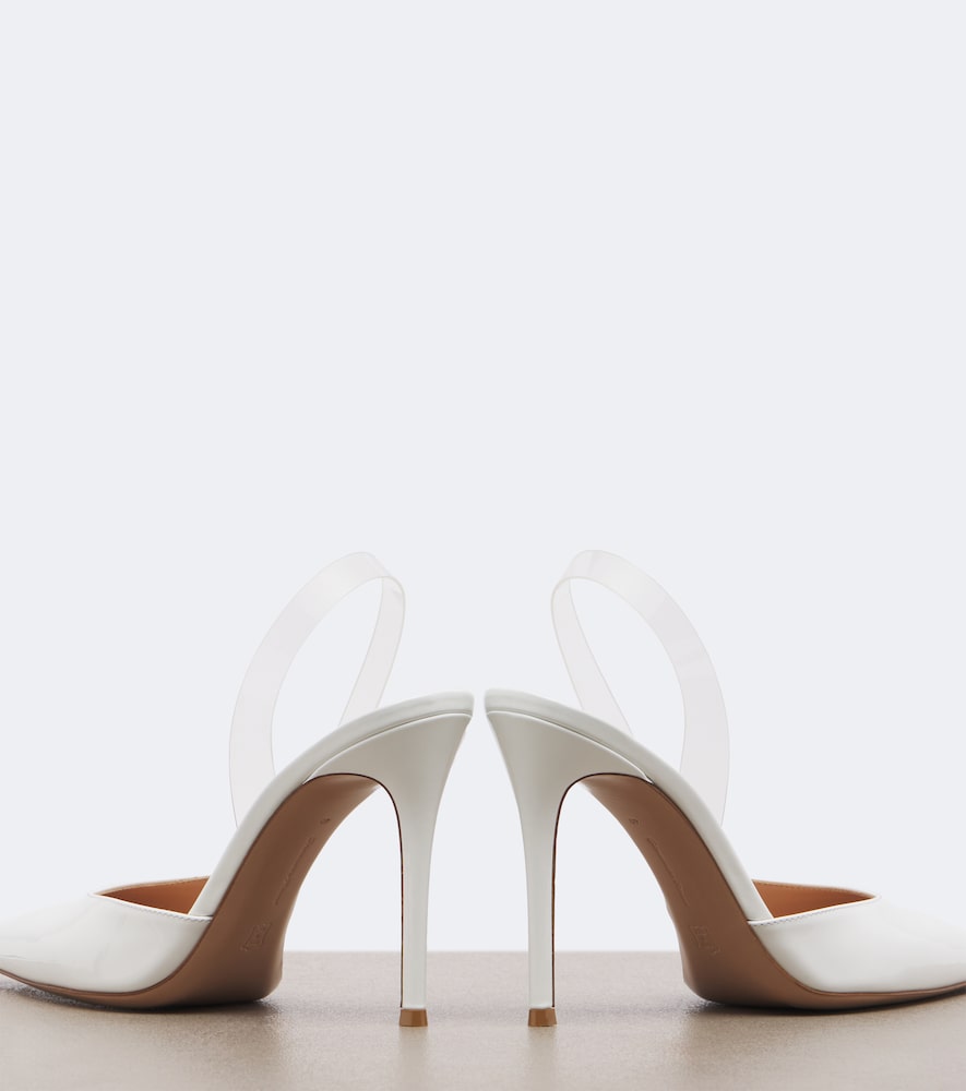 Gianvito Rossi Leather slingback pumps (White) - High-Heel Pumps