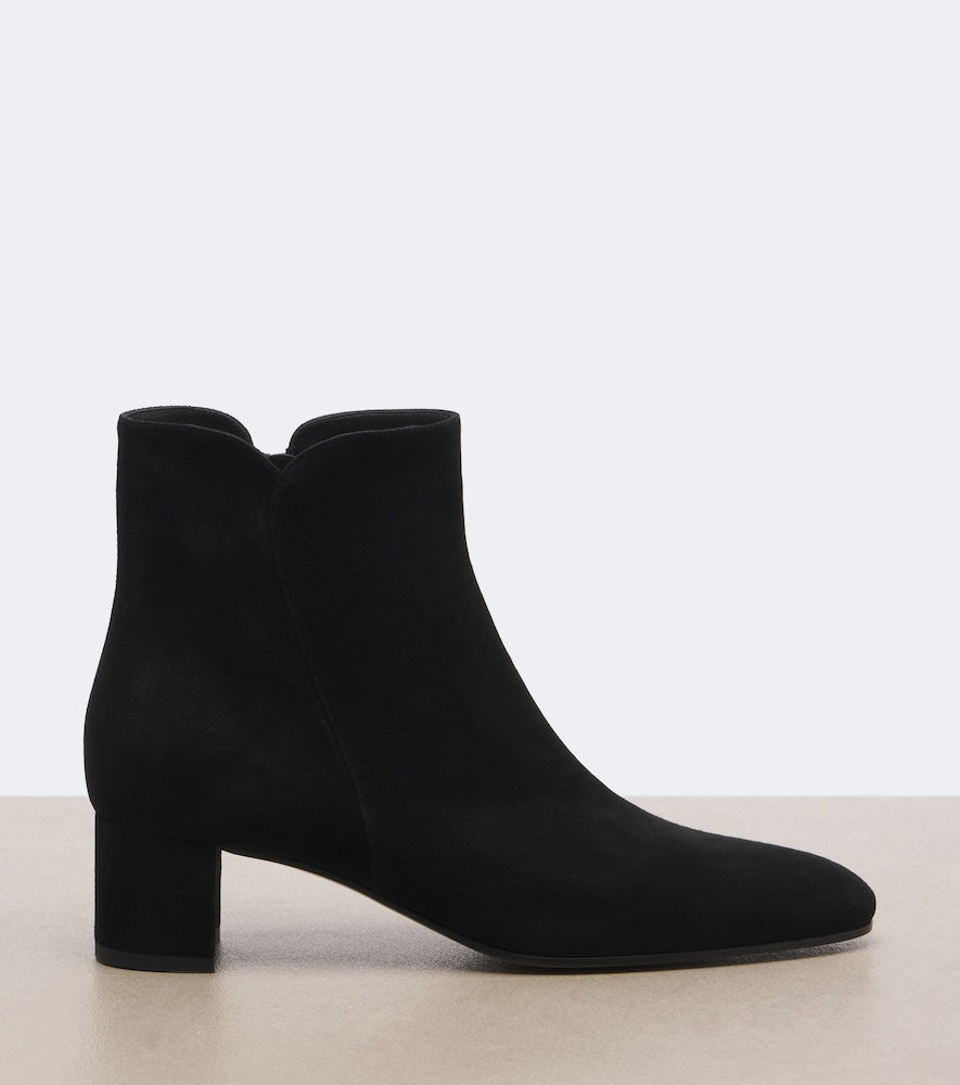 Gianvito Rossi Lisa suede ankle boots (Black) - Ankle Boots