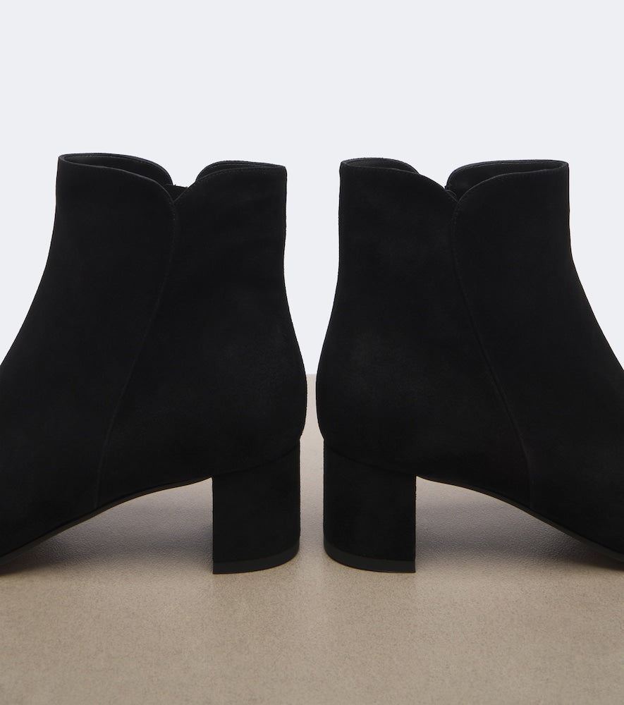 Gianvito Rossi Lisa suede ankle boots (Black) - Ankle Boots