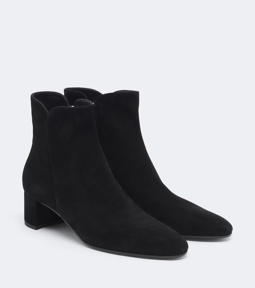 Gianvito Rossi Lisa suede ankle boots (Black) - Ankle Boots