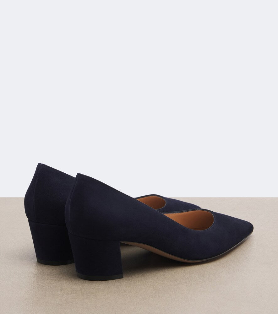 Gianvito Rossi Piper suede pumps in Blue - Mid Heel Pumps