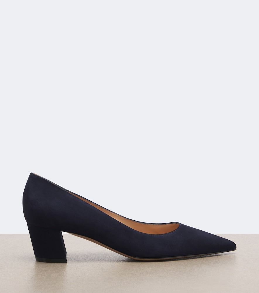 Gianvito Rossi Piper suede pumps in Blue - Mid Heel Pumps