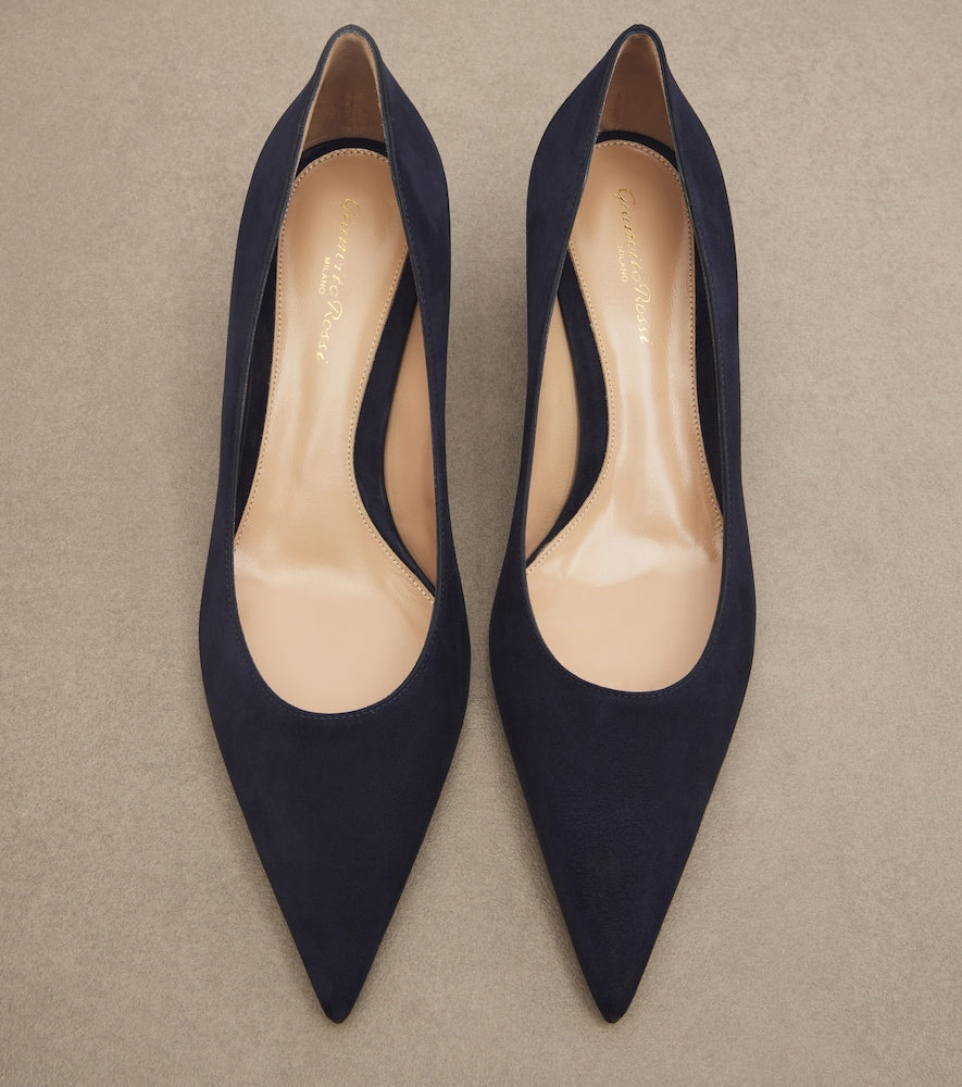 Gianvito Rossi Piper suede pumps in Blue - Mid Heel Pumps