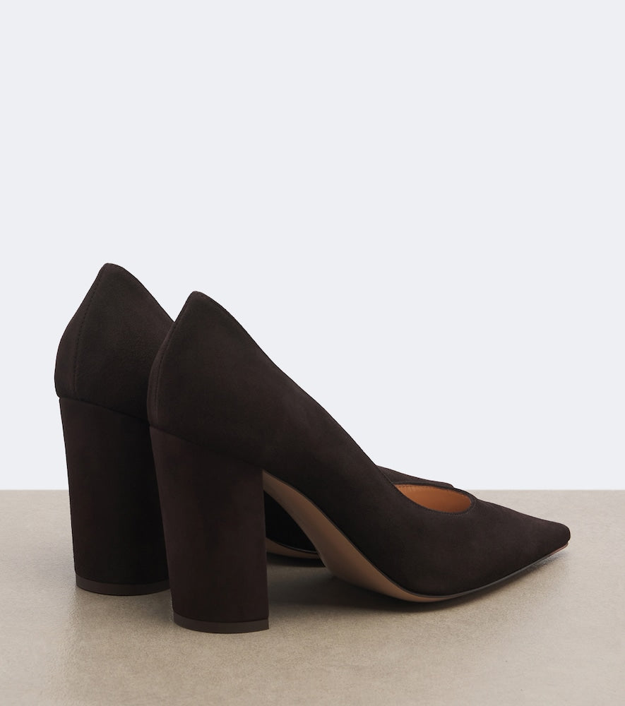 Gianvito Rossi Piper suede pumps in Brown - Mid Heel Pumps