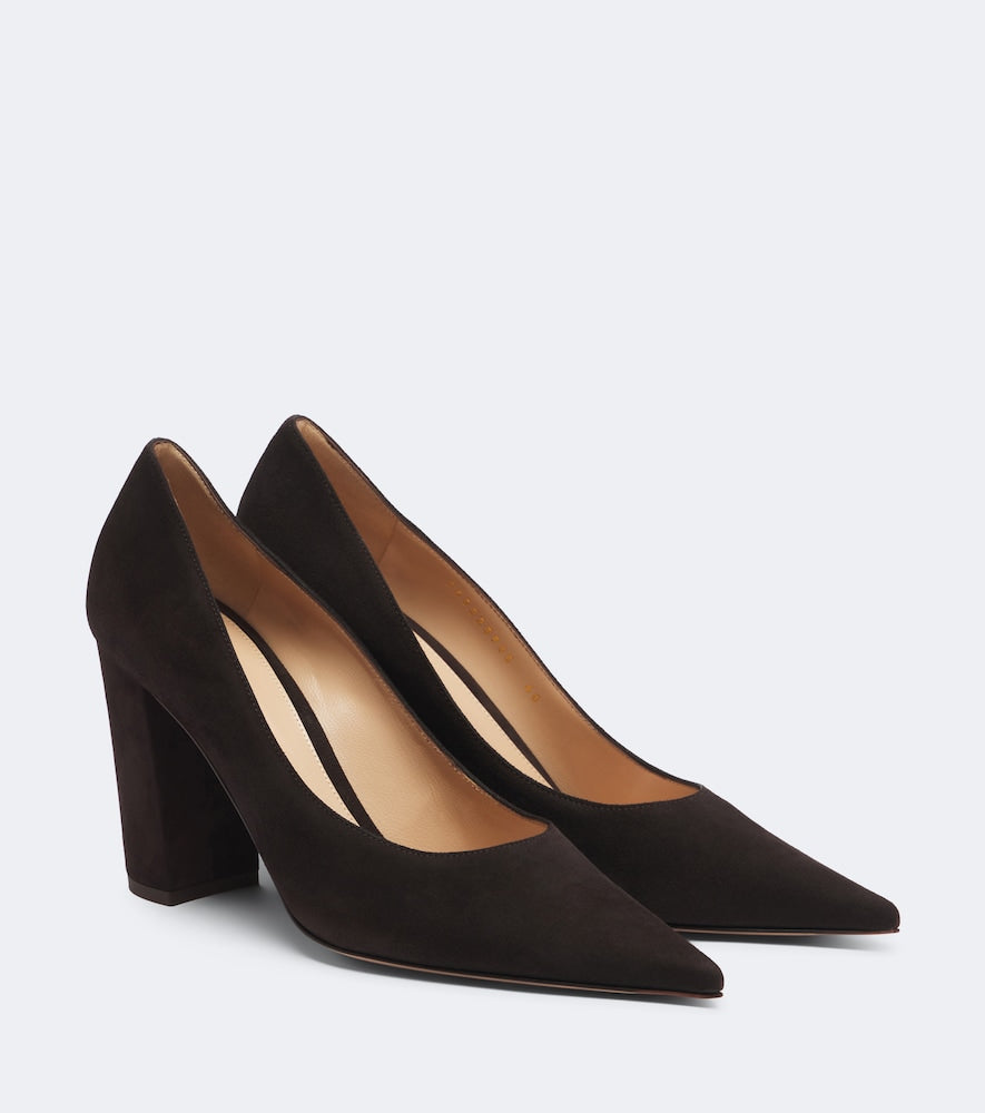 Gianvito Rossi Piper suede pumps in Brown - Mid Heel Pumps