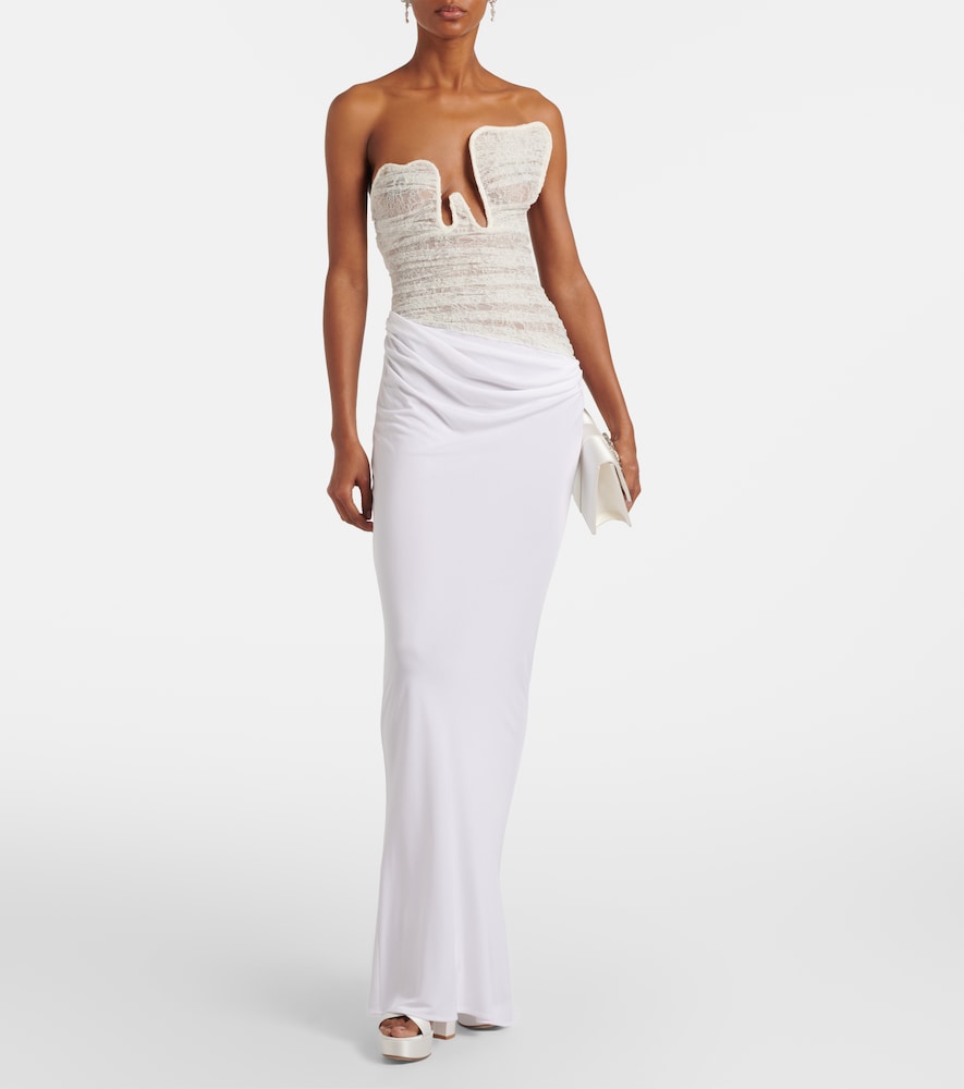 Gianvito Rossi Sabrina satin platform sandals in White - High-Heel Sandals