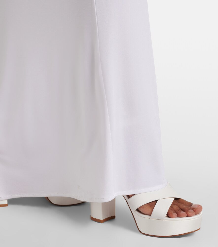Gianvito Rossi Sabrina satin platform sandals in White - High-Heel Sandals