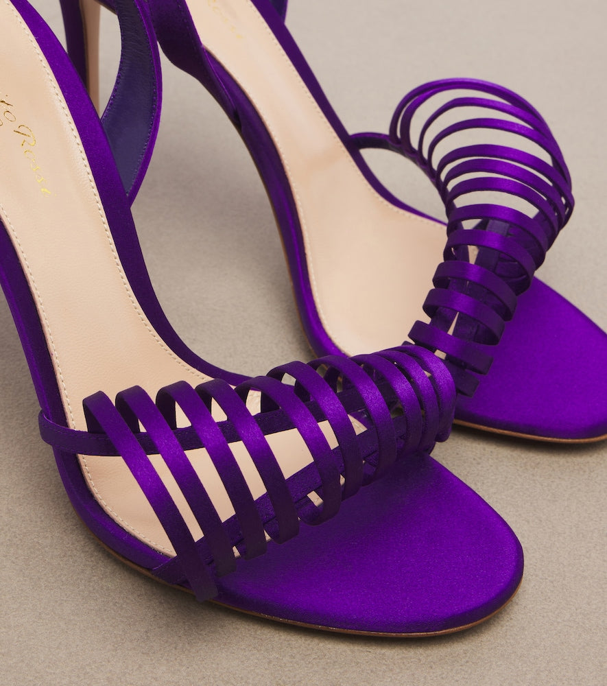 Gianvito Rossi Satin sandals in Purple - High-Heel Sandals