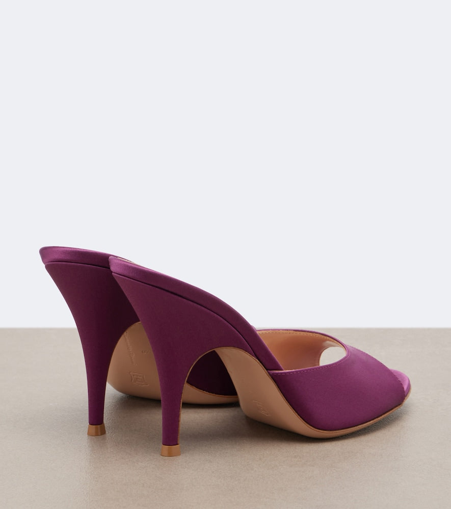 Gianvito Rossi Sofia satin mules (Purple) - High-Heel Sandals