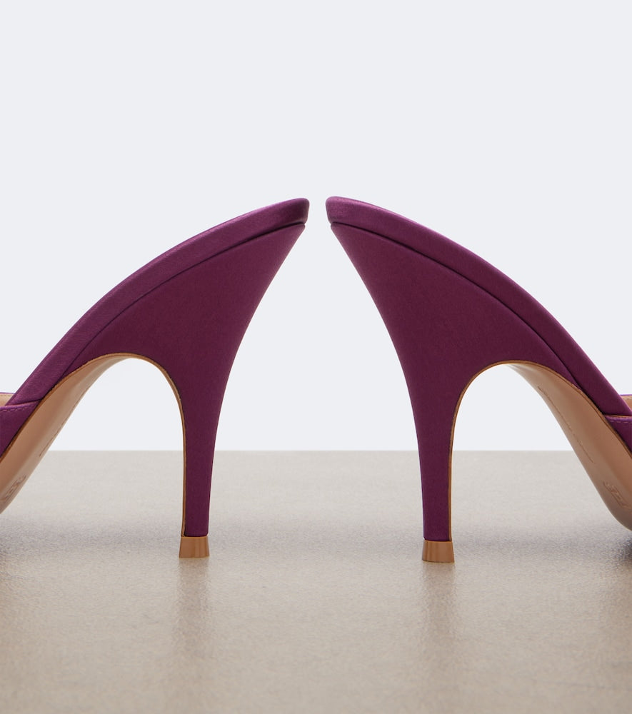 Gianvito Rossi Sofia satin mules (Purple) - High-Heel Sandals