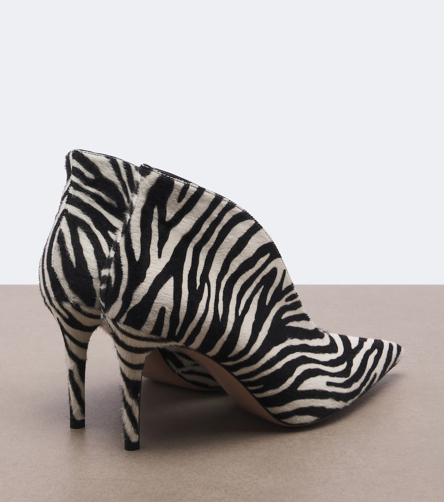 Multicoloured Gianvito Rossi Vania zebra-print calf hair pumps - Mid Heel Pumps