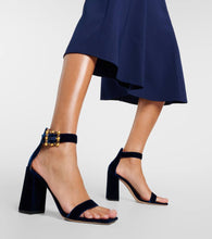 Gianvito Rossi Wondy embellished velvet sandals