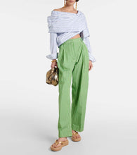 Gianvito Rossi Woven metallic leather thong sandals