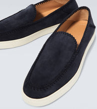 Giorgio Armani Divo slip-on suede loafers
