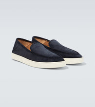 Giorgio Armani Divo slip-on suede loafers