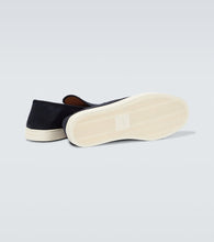 Giorgio Armani Divo slip-on suede loafers