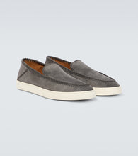 Giorgio Armani Galleria 3 suede slip-on shoes